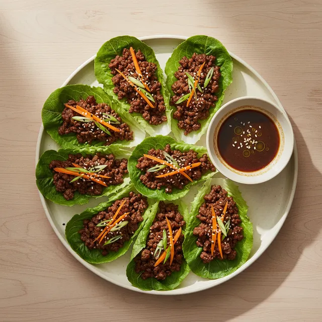 Asian Beef Lettuce Wraps