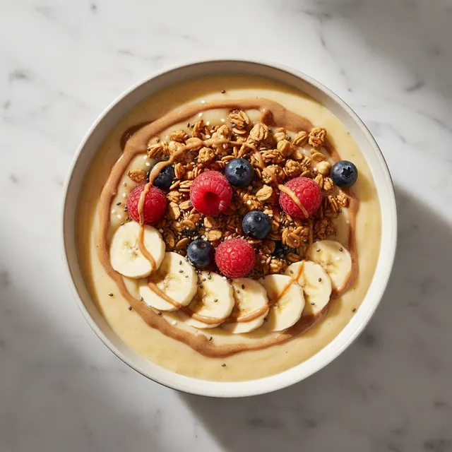 Banana Almond Smoothie Bowl