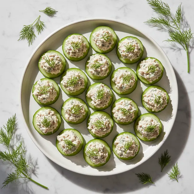 Cucumber Tuna Bites