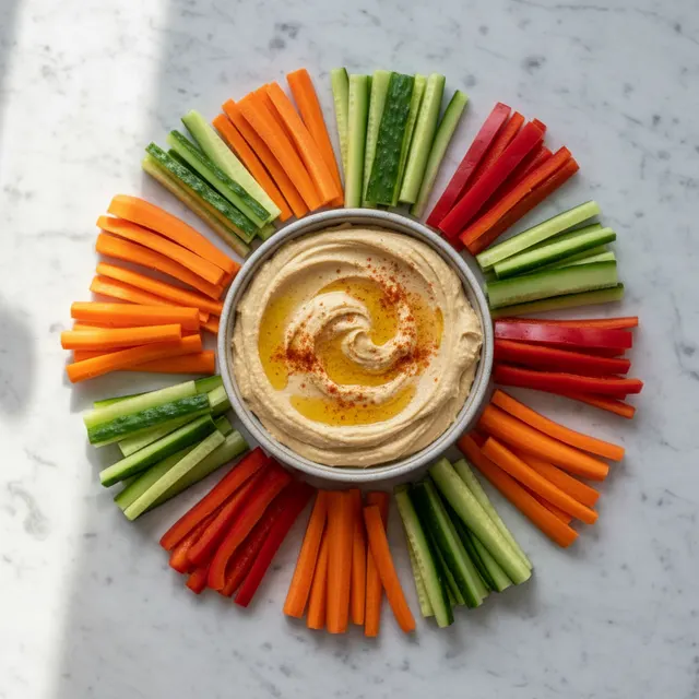 Hummus with Veggie Sticks