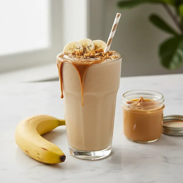 Peanut Butter Banana Protein Smoothie