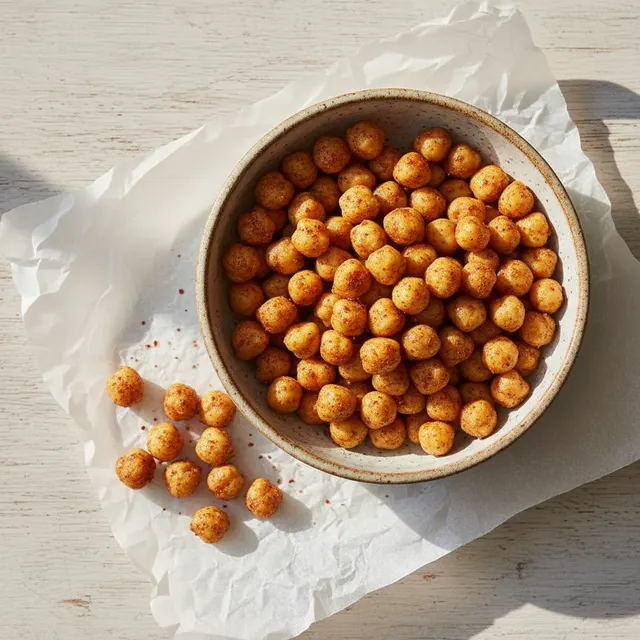 Crunchy Spicy Roasted Chickpeas