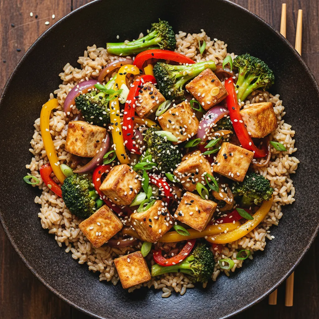 Tofu Stir-Fry with Brown Rice
